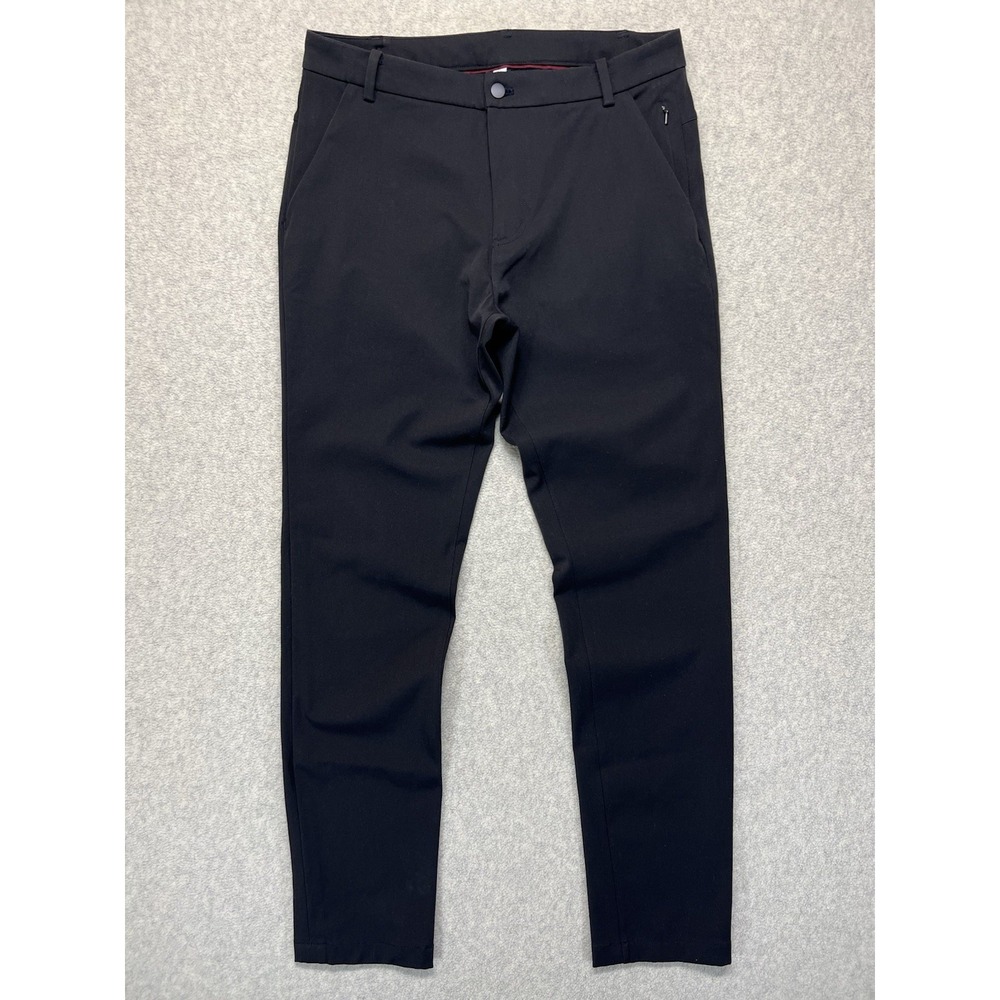 Lululemon ABC Classic Pants Men's 34x33 Black Stretch Casual Golf Chino